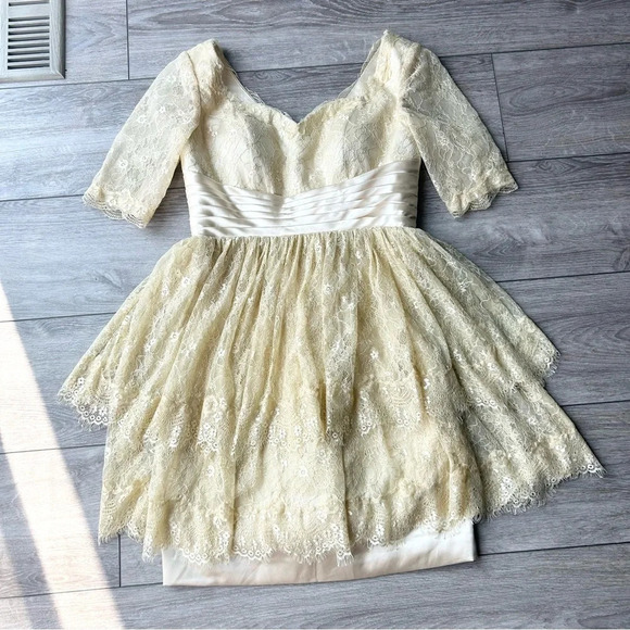 LightInTheBox Lace Ruffles Evening Dress Bridesmaid - Picture 3 of 15